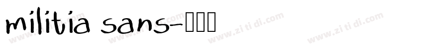 militia sans字体转换